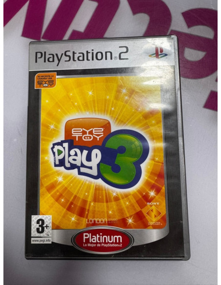 7-7-73450-1-Videojuego PS2 Play 3 con camara ps2