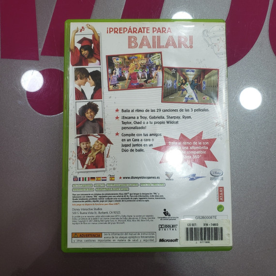 7-7-74001-2-Videojuego Xbox 360 High School Musical 3