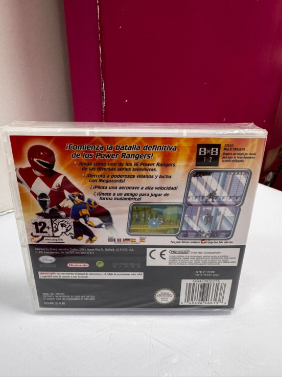 7-7-74138-2-Videojuego Nintendo DS Power rangers (Precintado original)