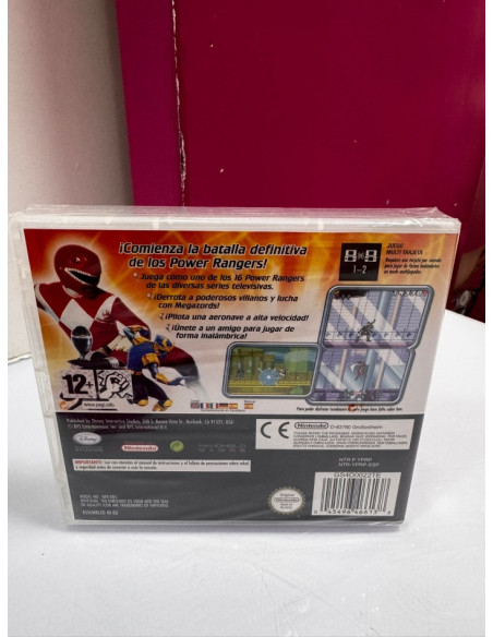 7-7-74138-2-Videojuego Nintendo DS Power rangers (Precintado original)