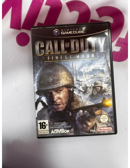 7-7-74140-1-Videojuego Call of duty finest hour Gamecube