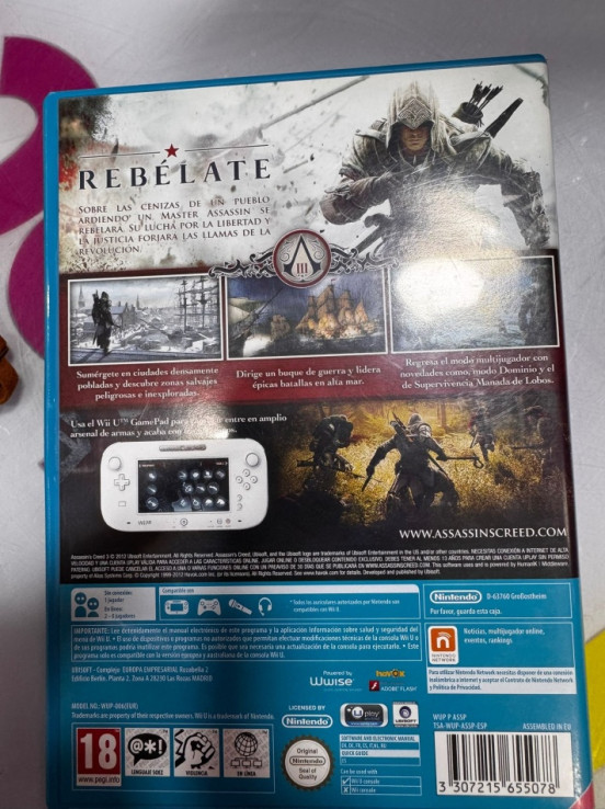7-7-74532-5-Videojuego Edición Limitada Assassins Creed 3. Join Or Die( Pal España) 