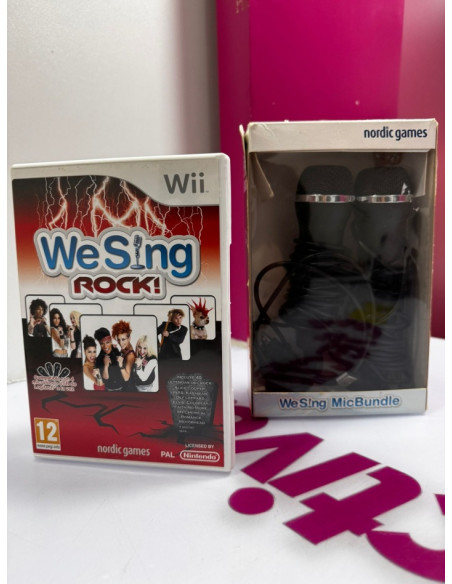 7-7-75128-1-Videojuego Wii Wii Wesing Rock Micros