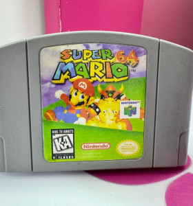 7-7-75159-1-Videojuego Nintendo 64 Super Mario 64
