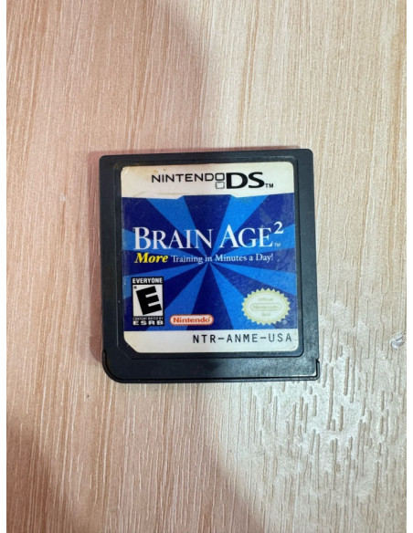 7-7-76445-1-Videojuego Nintendo DS Brain Age 2