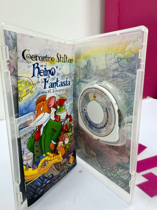 7-7-77760-2-Videojuego PSP Geronimo Stilton en el reino de la fantasi