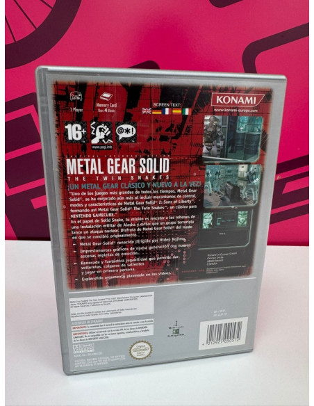 7-7-79516-2-Videojuego GameCube Metal Gear Solid The Twin Snakes 