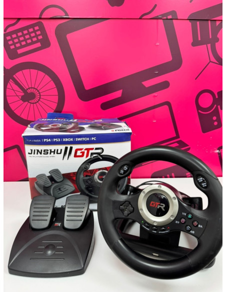 7-7-80038-1-Volante Ps4 JINSHU 2 GTR Multiplatform Racing Wheel 