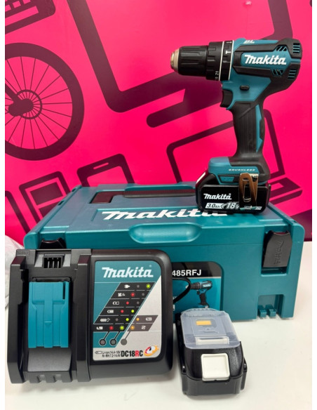 7-7-80168-1-Taladro Electrico Makita DHP485RFJ (Sin Uso)