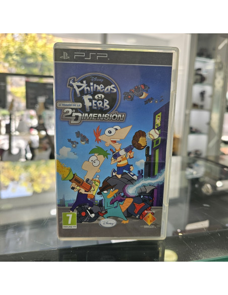 8-8-62660-1-Videojuego PSP Phineas y Ferb 2ª dimension