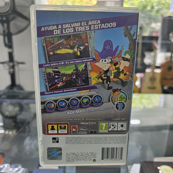 8-8-62660-3-Videojuego PSP Phineas y Ferb 2ª dimension