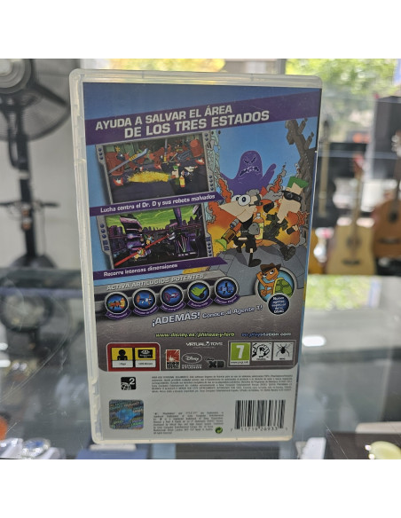 8-8-62660-3-Videojuego PSP Phineas y Ferb 2ª dimension