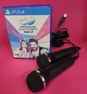 8-8-64805-1-Videojuego PS4 40 Principales Karaoke party vol.2 microfonos 2