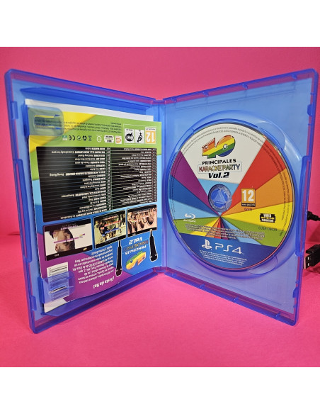 8-8-64805-3-Videojuego PS4 40 Principales Karaoke party vol.2 microfonos
