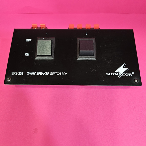 8-8-64900-1-Música profesional MONACOR SPS-20S Caja de conmutación para altavoces