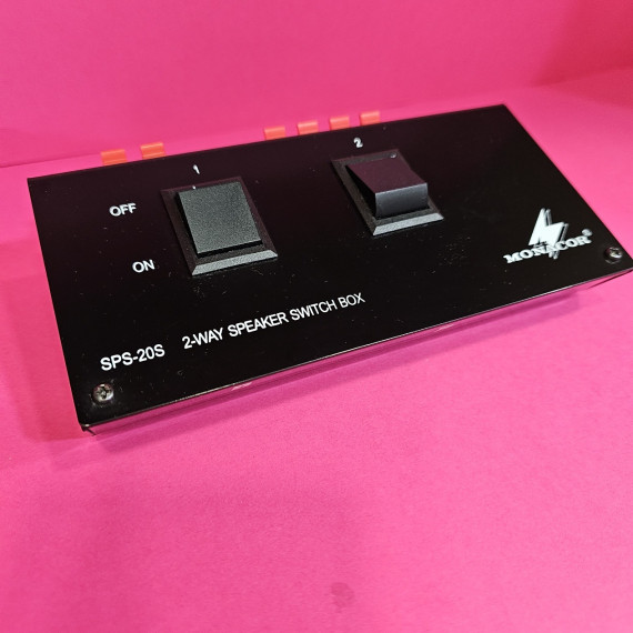 8-8-64900-2-Música profesional MONACOR SPS-20S Caja de conmutación para altavoces