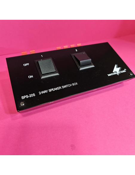 8-8-64900-2-Música profesional MONACOR SPS-20S Caja de conmutación para altavoces