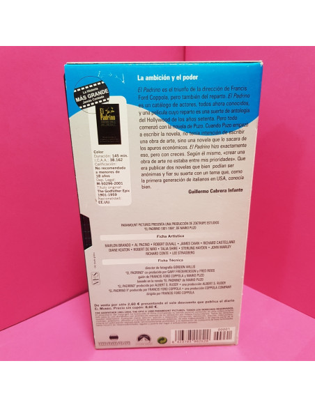 8-8-66643-2-Cine, DVD y películas VHS El Padrino Epico Parte I