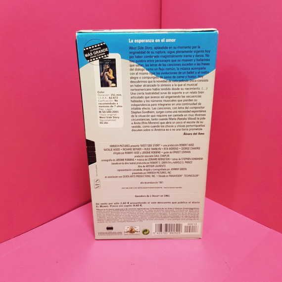8-8-66647-2-Cine, DVD y películas VHS West Side Story 