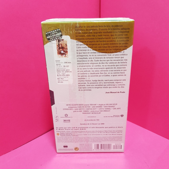 8-8-66648-2-Cine, DVD y películas VHS Ben Hur 