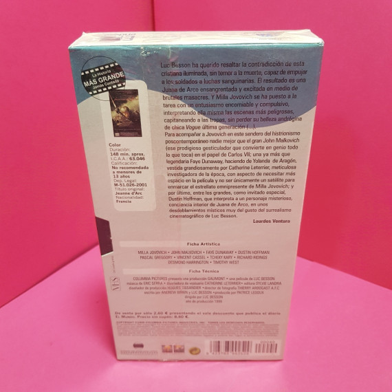8-8-66651-2-Cine, DVD y películas VHS Juana de Arco