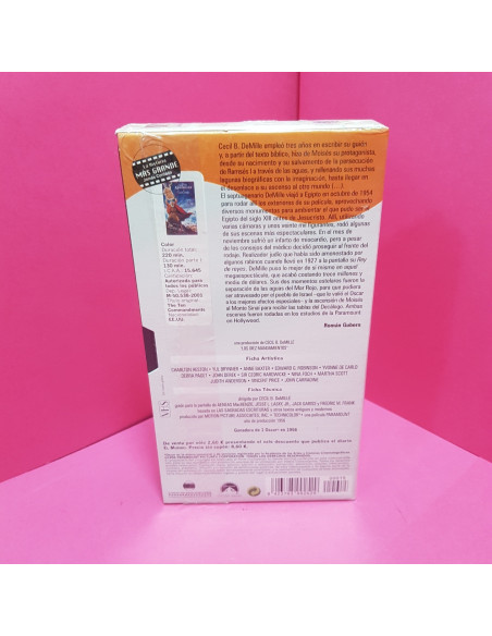 8-8-66653-2-Cine, DVD y películas VHS Los Diez Mandamientos Parte I