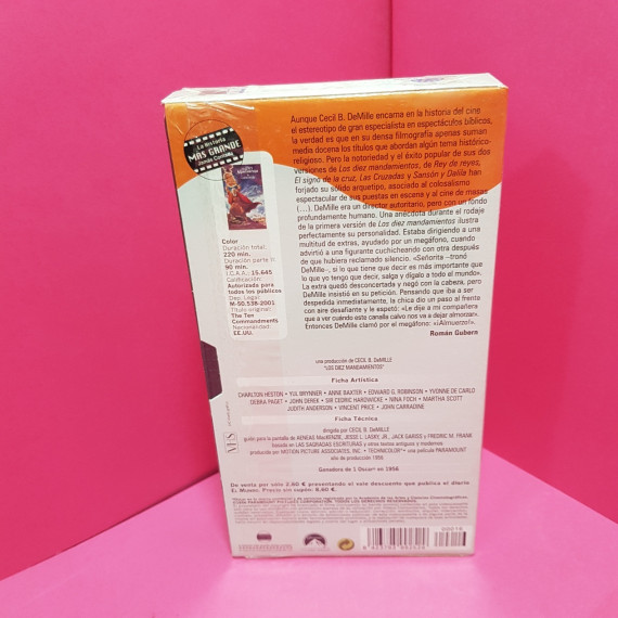 8-8-66654-2-Cine, DVD y películas VHS Los Diez Mandamientos Parte II