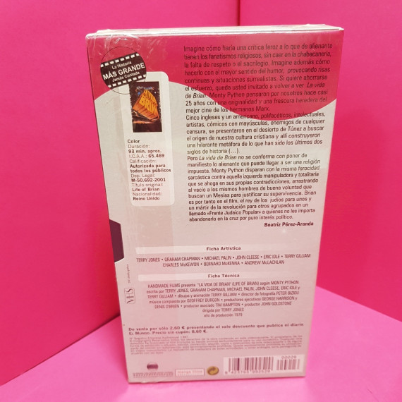 8-8-66655-2-Cine, DVD y películas VHS La Vida de Brian 