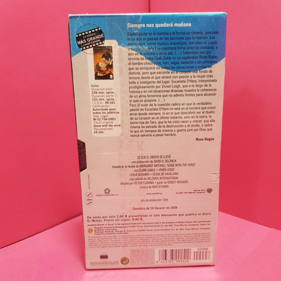 8-8-66660-2-Cine, DVD y películas VHS Lo que el Viento se LLevó Parte II