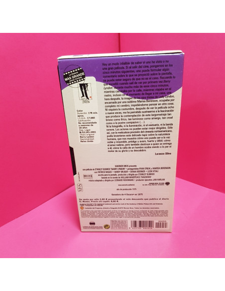 8-8-66662-2-Cine, DVD y películas VHS Barry Lyndon 