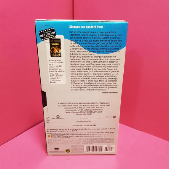 8-8-66663-2-Cine, DVD y películas VHS Casablanca