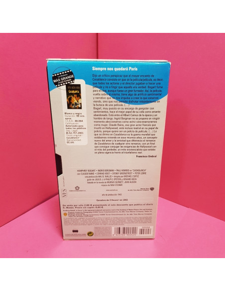 8-8-66663-2-Cine, DVD y películas VHS Casablanca