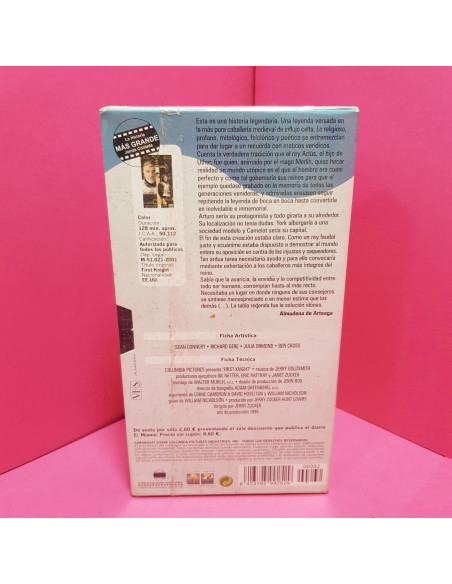 8-8-66666-2-Cine, DVD y películas VHS El Primer Caballero 