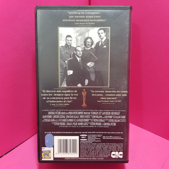 8-8-67142-2-Reproductor video VHS La Lista de Schindler