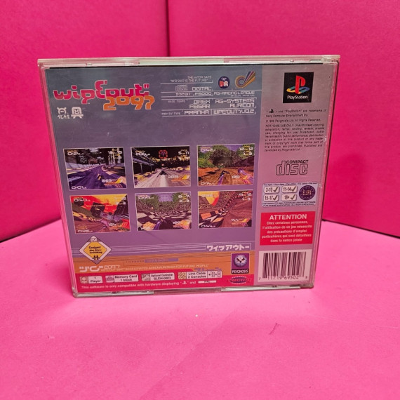 8-8-67426-3-Videojuego PS1 Wipeout 2097