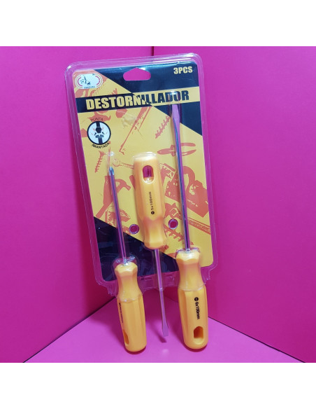 8-8-67596-1-Juego Destornilladores EMCEURO Destornillador 3 Piezas