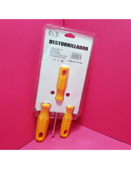 8-8-67598-2-Juego Destornilladores EMCEURO Destornillador 3 Piezas