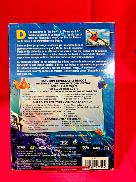 8-8-68867-5-Cine, DVD y películas Buscando a Nemo