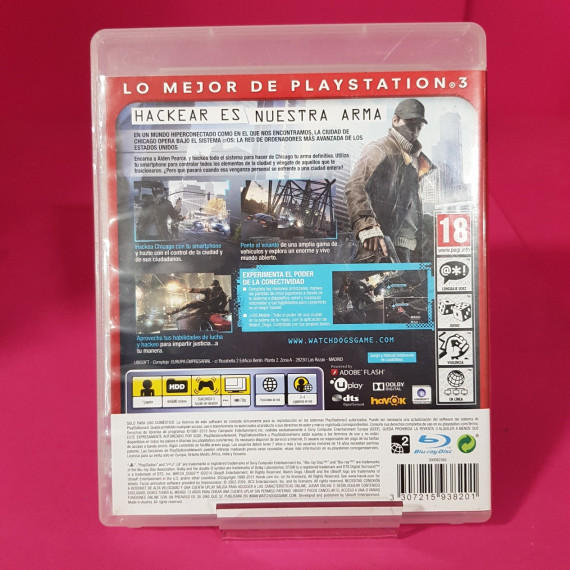 8-8-69289-2-Videojuego PS3 Essentials watchdogs
