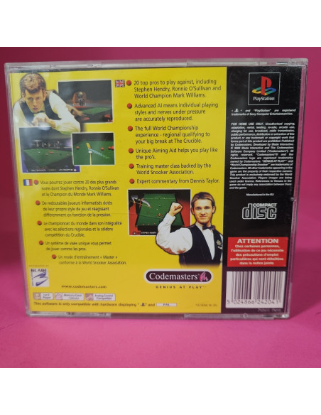 8-8-69637-3-Videojuego PS1 World Championship Snooker (EN) Pal
