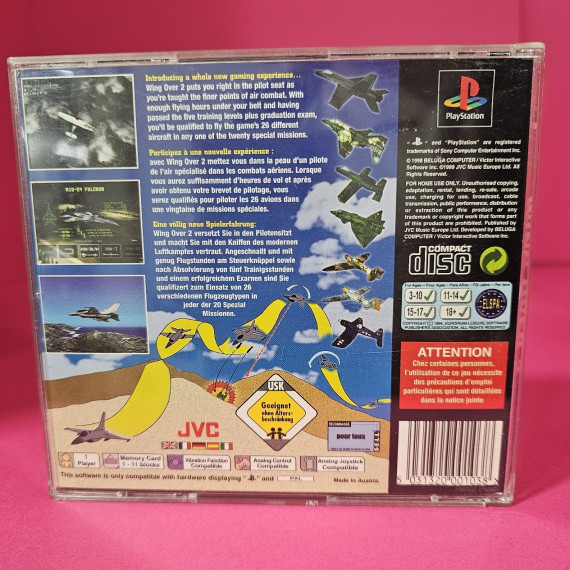 8-8-69639-3-Videojuego PS1 Wing Over 2 Pal