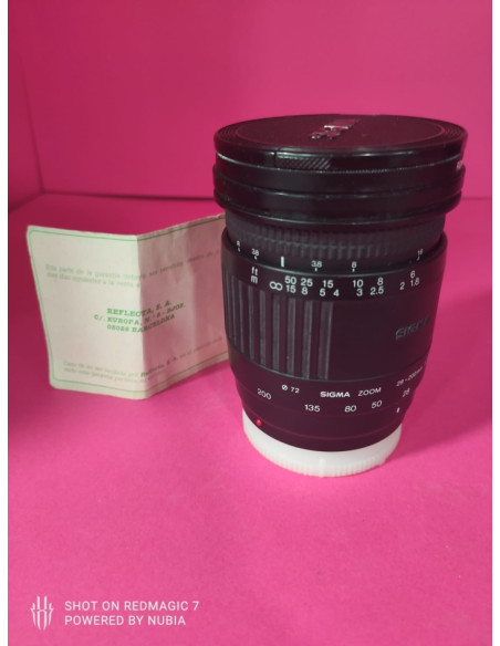 8-8-69861-10-Objetivo Sigma Zoom 28-200mm (minolta)