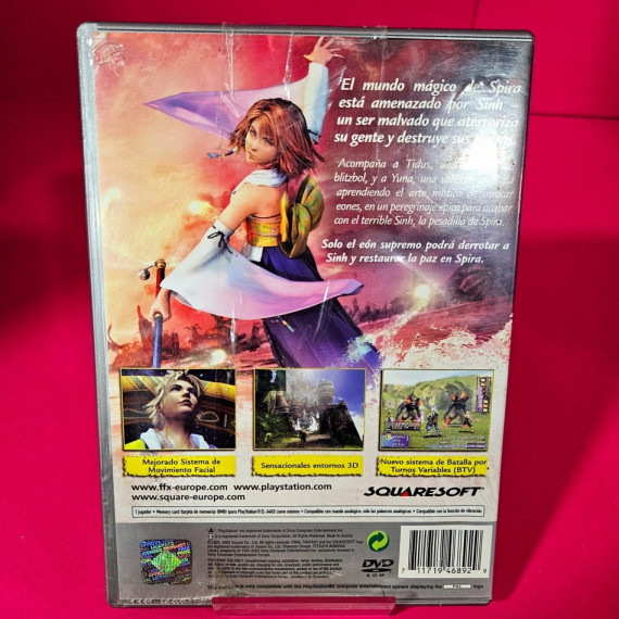 8-8-69888-2-Videojuego PS2 Final Fantasy X