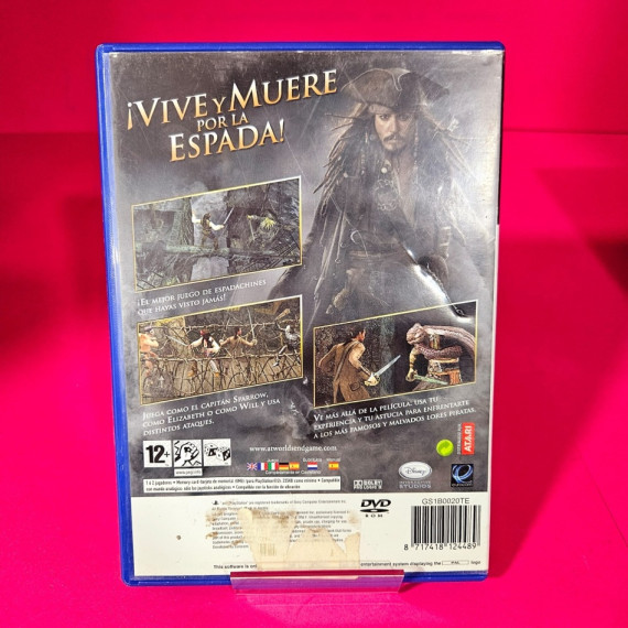 8-8-69890-2-Videojuego PS2 Piratas del Caribe en el fin del mundo