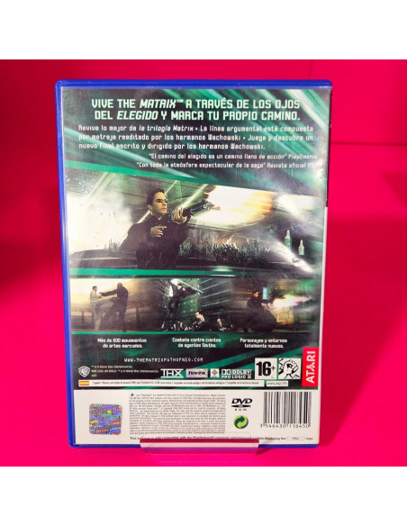 8-8-69893-3-Videojuego PS2 The Matrix:Path Of Neo