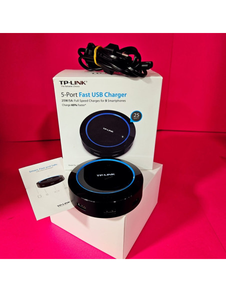 8-8-69965-1-Cargador TP-LINK 5 Puertos FAST USB Charger Mod.UP525