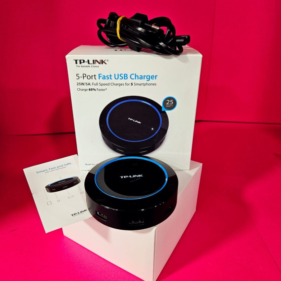 8-8-69965-4-Cargador TP-LINK 5 Puertos FAST USB Charger Mod.UP525