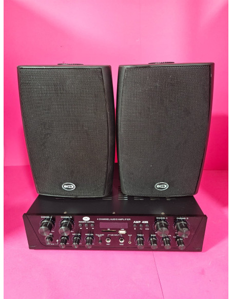 8-8-70124-7-Amplificador HiFi Acoustic Control AMP 435 2 Altavoces ks4076 30w 8ohm bases