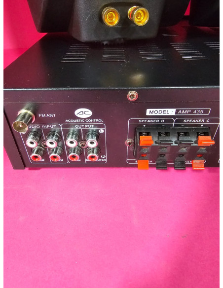 8-8-70124-10-Amplificador HiFi Acoustic Control AMP 435 2 Altavoces ks4076 30w 8ohm bases