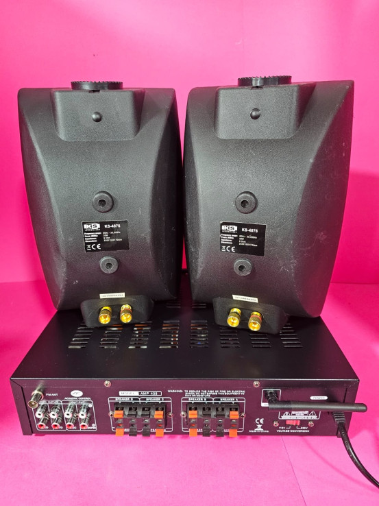 8-8-70124-12-Amplificador HiFi Acoustic Control AMP 435 2 Altavoces ks4076 30w 8ohm bases
